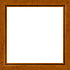 Cadre bois profil bombé largeur 2.4cm couleur marron ton bois satiné filet noir - 15x21