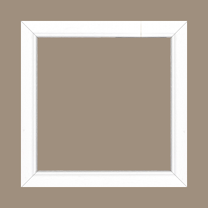 Cadre bois profil bombé largeur 2.4cm couleur blanc satiné - 81x60