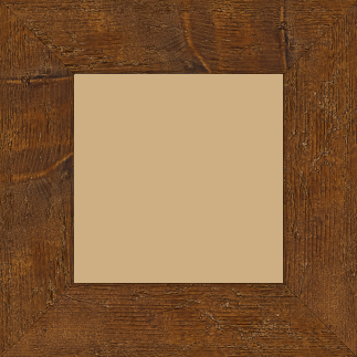 Cadre bois profil plat largeur 6.7cm couleur marron foncé finition aspect vieilli antique