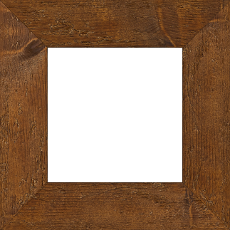 Cadre bois profil plat largeur 6.7cm couleur marron foncé finition aspect vieilli antique - 50x50