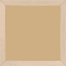 Cadre bois profil plat largeur 2cm décor bois blanc naturel - 61x46