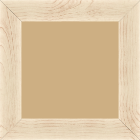 Cadre bois profil plat largeur 4.2cm décor bois blanc naturel - 42x59.4