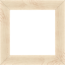Cadre bois profil plat largeur 4.2cm décor bois blanc naturel - 60x120