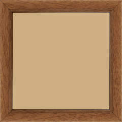 Cadre bois profil plat largeur 2.5cm couleur marron ton bois