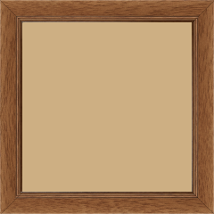 Cadre bois profil plat largeur 2.5cm couleur marron ton bois - 65x50
