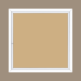 Cadre bois profil plat largeur 1.6cm couleur blanc mat finition pore bouché filet blanc en retrait de la face du cadre de 6mm assurant un effet très original - 61x46