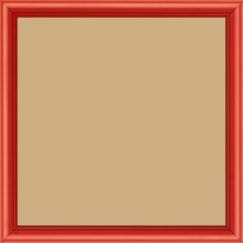Cadre bois profil demi rond largeur 1.5cm couleur rouge ferrari mat - 34x40