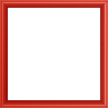 Cadre bois profil demi rond largeur 1.5cm couleur rouge ferrari mat - 50x50