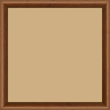Cadre bois profil demi rond largeur 1.5cm couleur marron ton bois extérieur ébène - 30x40