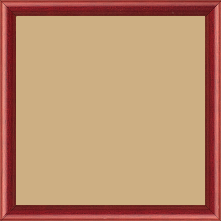 Cadre bois profil demi rond largeur 1.5cm couleur bordeaux satiné - 34x46