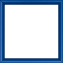 Cadre bois profil demi rond largeur 1.5cm couleur bleu français mat - 46x33