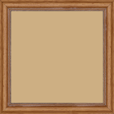 Cadre bois profil doucine inversée largeur 2.3cm marron clair bord ressuyé