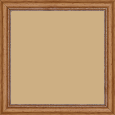 Cadre bois profil doucine inversée largeur 2.3cm marron clair bord ressuyé - 61x46