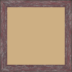 Cadre bois profil arrondi en pente plongeant largeur 2.4cm couleur framboise finition veinée, reflet argenté - 59.4x84.1