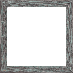 Cadre bois profil arrondi en pente plongeant largeur 2.4cm couleur vert d'eau finition veinée, reflet argenté - 96x65