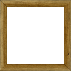 Cadre bois profil arrondi en pente plongeant largeur 2.4cm couleur chêne moyen finition vernis brillant,veine du bois  apparent (pin) , - 50x50