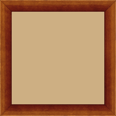 Cadre bois profil arrondi en pente plongeant largeur 2.4cm couleur marron miel finition vernis brillant,veine du bois  apparent (pin) ,