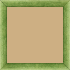 Cadre bois profil arrondi en pente plongeant largeur 2.4cm couleur vert tonique finition vernis brillant,veine du bois  apparent (pin) ,