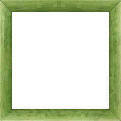 Cadre bois profil arrondi en pente plongeant largeur 2.4cm couleur vert tonique finition vernis brillant,veine du bois  apparent (pin) , - 25x25