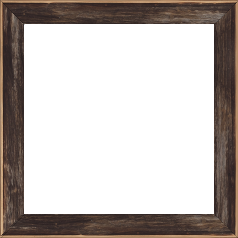 Cadre bois profil arrondi en pente plongeant largeur 2.4cm couleur noir ébène effet ressuyé, angle du cadre extérieur filet naturel - 65x50