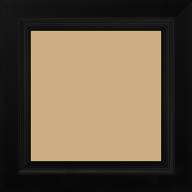 Cadre bois profil pente largeur 4.5cm de couleur noir mat filet noir - 50x75