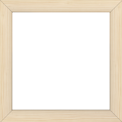 Cadre bois profil arrondi en pente plongeant largeur 2.4cm couleur naturel finition vernis brillant,veine du bois  apparent (pin) , - 65x50