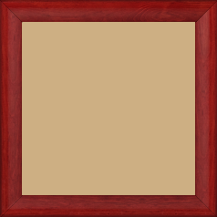 Cadre bois profil arrondi en pente plongeant largeur 2.4cm couleur rouge cerise finition vernis brillant,veine du bois  apparent (pin) ,