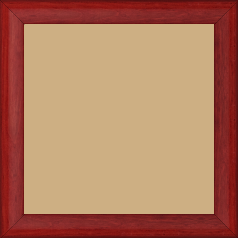 Cadre bois profil arrondi en pente plongeant largeur 2.4cm couleur rouge cerise finition vernis brillant,veine du bois  apparent (pin) , - 50x100