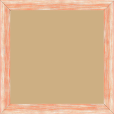 Cadre bois profil incurvé largeur 2.1cm couleur ocre effet blanchi - 61x46