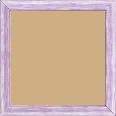 Cadre bois profil incurvé largeur 2.1cm couleur violet effet blanchi - 42x59.4