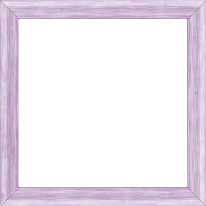 Cadre bois profil incurvé largeur 2.1cm couleur violet effet blanchi - 50x60