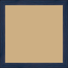 Cadre bois profil plat largeur 1.7cm couleur bleu marine veiné - 42x59.4