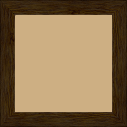Cadre bois profil plat largeur 3cm , couleur chocolat (veines du bois apparentes , essence du bois : pin ) - 25x25