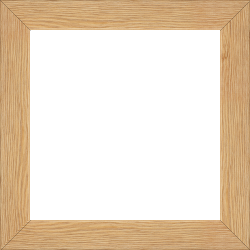 Cadre bois profil plat largeur 3cm , couleur marron clair (veines du bois apparentes , essence du bois : pin ) - 29.7x42
