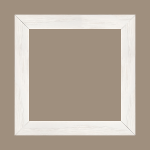 Cadre bois profil plat largeur 3cm , couleur blanc (veines du bois apparentes , essence du bois : pin ) - 55x33
