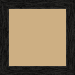 Cadre bois profil plat largeur 3cm , couleur noir (veines du bois apparentes , essence du bois : pin ) - 50x75