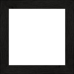 Cadre bois profil plat largeur 3cm , couleur noir (veines du bois apparentes , essence du bois : pin ) - 50x70