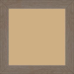 Cadre bois profil plat largeur 3cm , couleur taupe (veines du bois apparentes , essence du bois : pin ) - 50x75