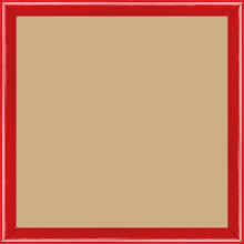 Cadre bois profil arrondi largeur 1.5cm couleur rouge laqué - 42x59.4