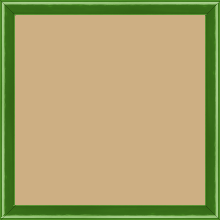 Cadre bois profil arrondi largeur 1.5cm couleur vert laqué - 28x34