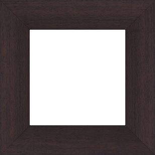 Cadre bois profil plat largeur 5.9cm couleur marron foncé satiné - 55x46