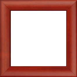 Cadre bois profil méplat largeur 3.7cm couleur rouge cerise satiné effet cube - 41x33