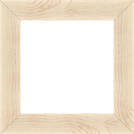 Cadre bois profil plat largeur 4.2cm décor bois blanc naturel - 27x19
